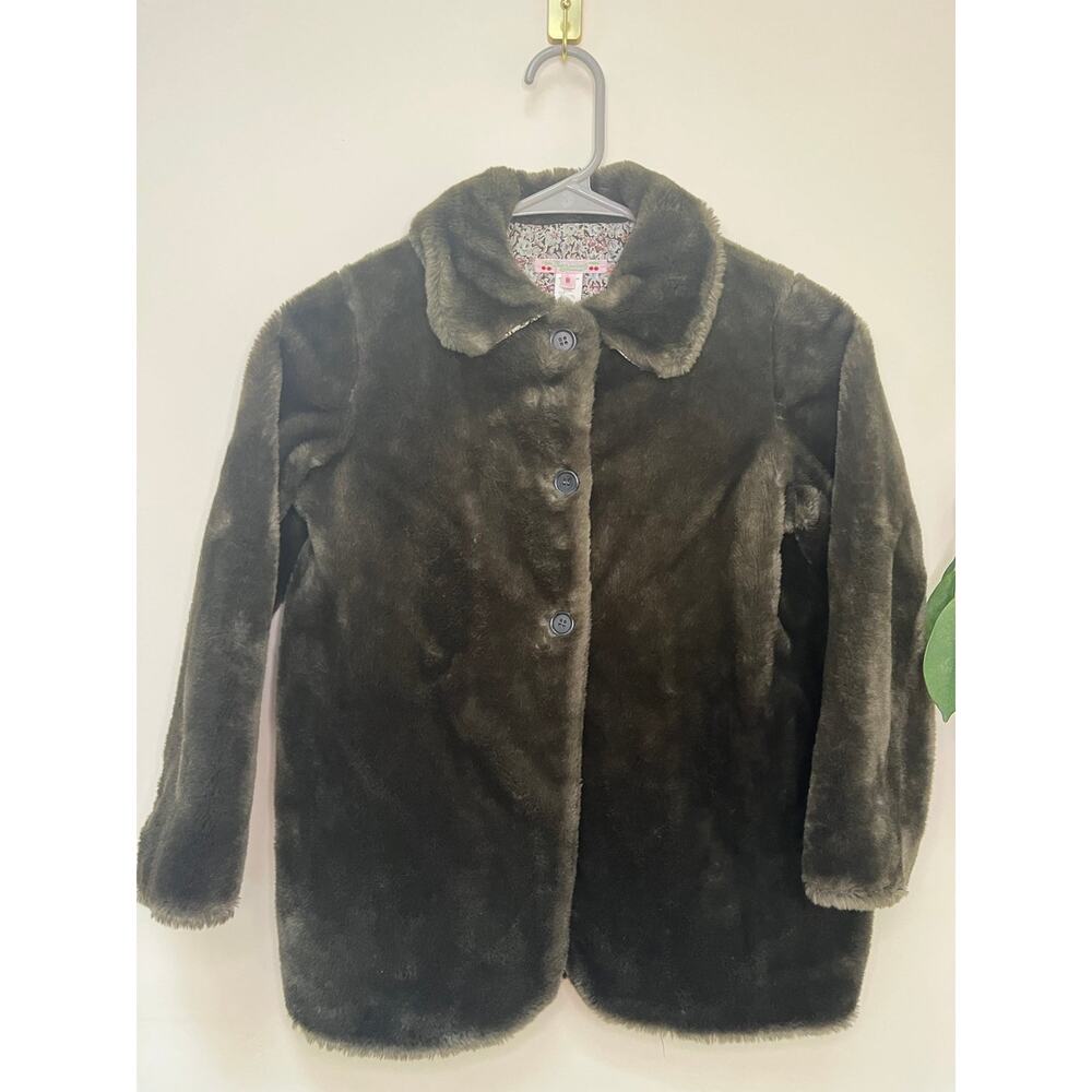 Bonpoint faux fur jacket, size 8